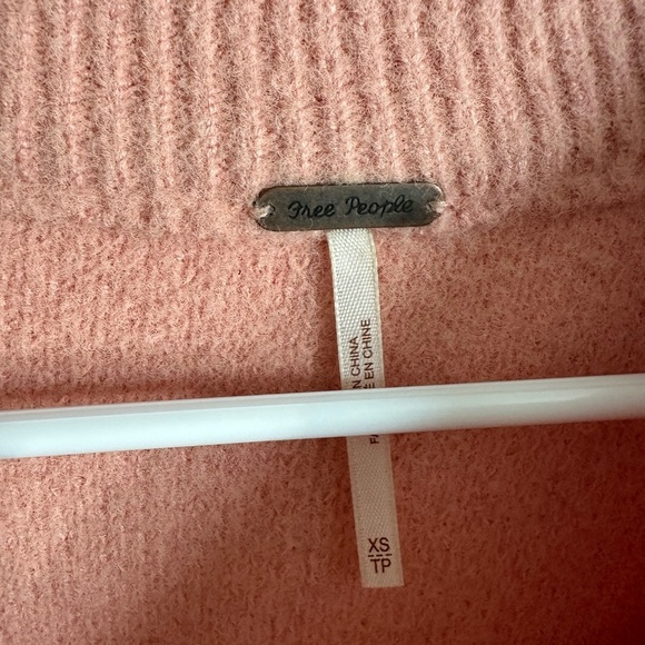 Free People Peaches Oversized Long Sleeve Tunic Sweater XS - Picture 6 of 6